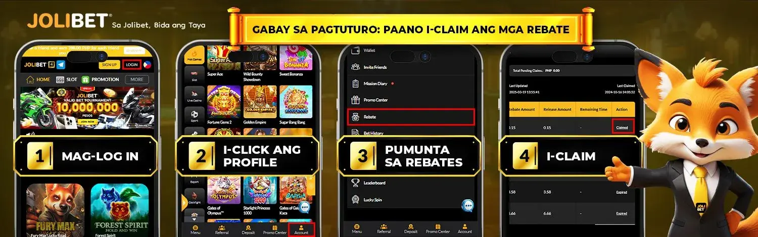 JOLIBET Unlimited Daily Rebate Philippines How to Claim