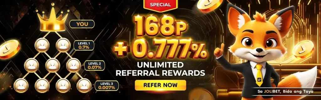 JOLIBET Unlimited Referral Rewards Bonus Philippines 2026