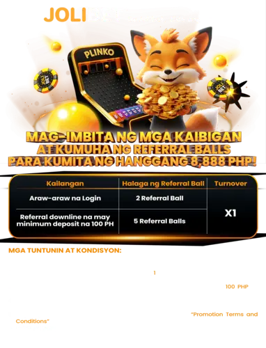 JOLIBET Referral Balls Promo Philippines 2026 T and CS